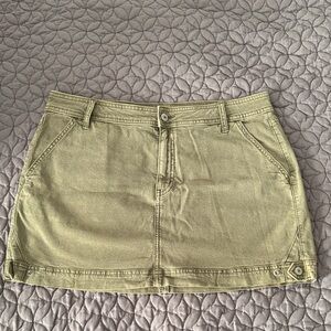 American Eagle Outfitters Khaki Mini Skirt